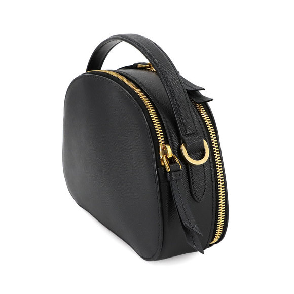 Prada Saffiano Odette Black Bag Shoulder Leather Hand - Picture 4 of 9